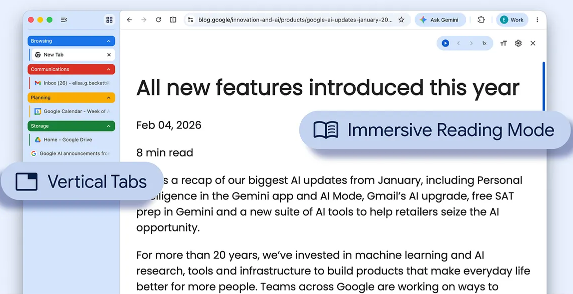 google chrome vertical tabs