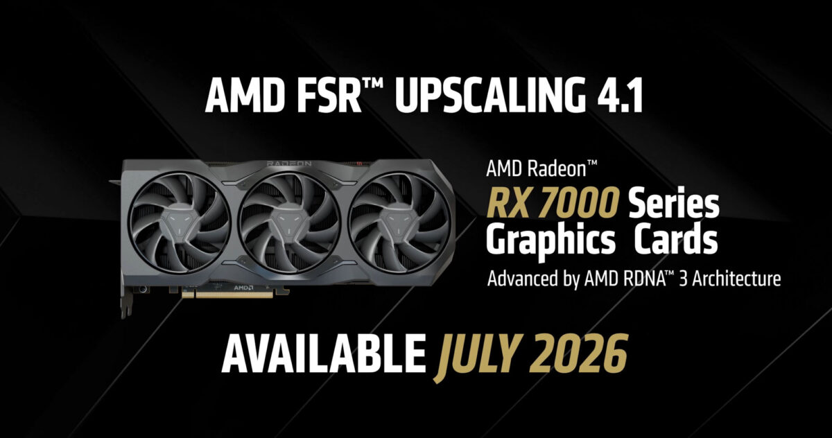 FSR 4.1 arrive enfin sur les Radeon RX 7000