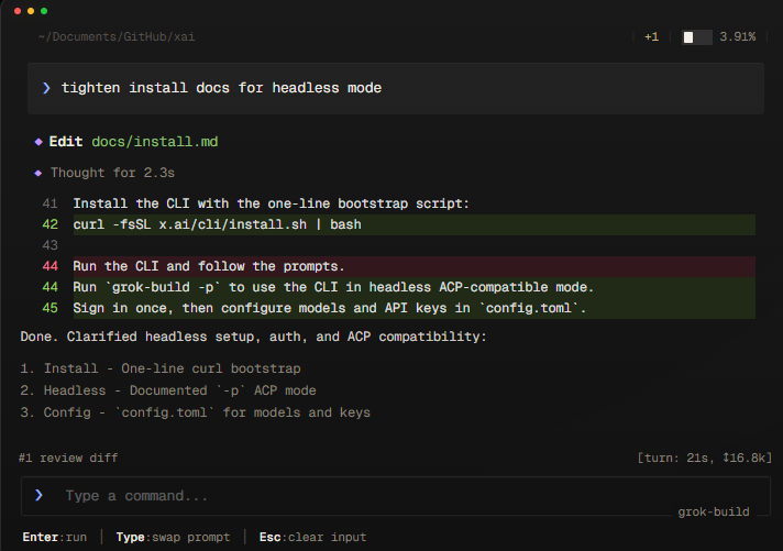Grok Build : xAI lance son agent de code en ligne de commande