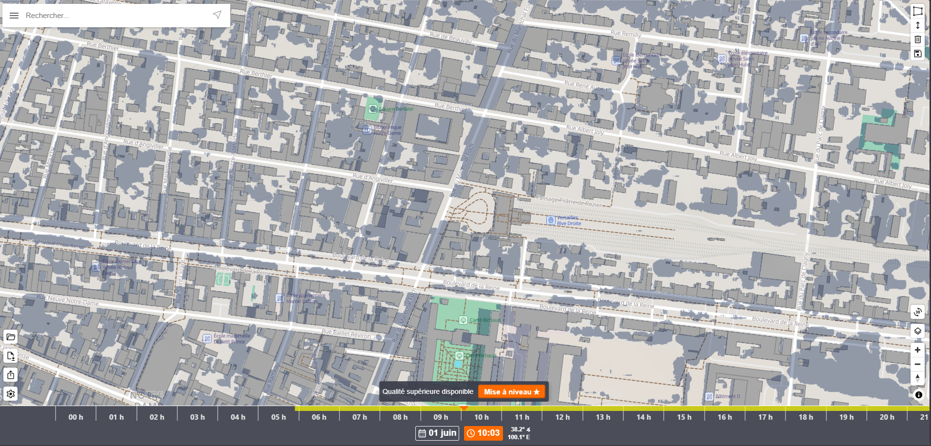 ShadeMap : voir l’ombre et le soleil n’importe où sur une carte