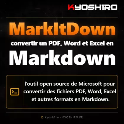 MarkItDown : convertir PDF, Word et Excel en Markdown