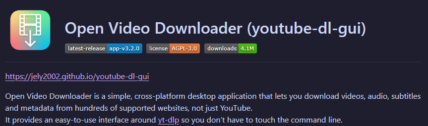 Open Video Downloader