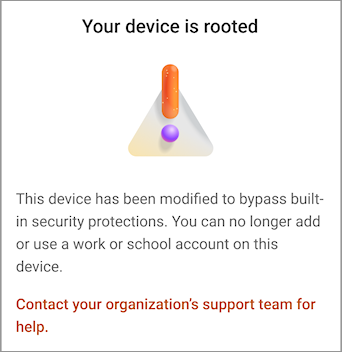 Microsoft Authenticator bloque les comptes pro sur les téléphones jailbreakés ou rootés