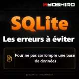 SQLite : les erreurs à éviter pour ne pas corrompre une base de données