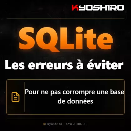 SQLite : les erreurs à éviter pour ne pas corrompre une base de données