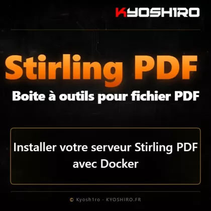 Stirling PDF : installer une boîte à outils PDF open source avec Docker